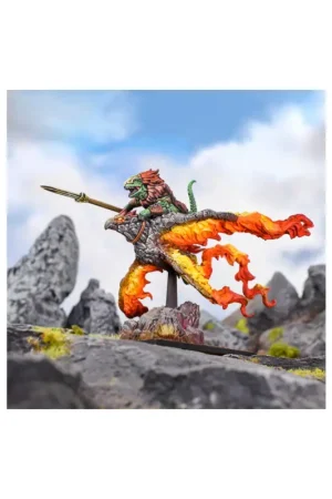 Meest Verkocht KINGS OF WAR - SALAMANDERS - SKY LORD GHEKKOTAH (Mantic Direct) Figuurtje