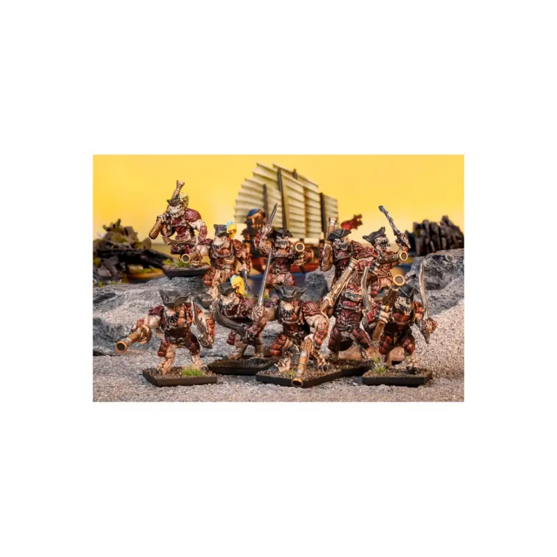 Actieprijs KINGS OF WAR - SALAMANDERS - CORSAIRS TROUPE (Mantic Direct) Figuurtje