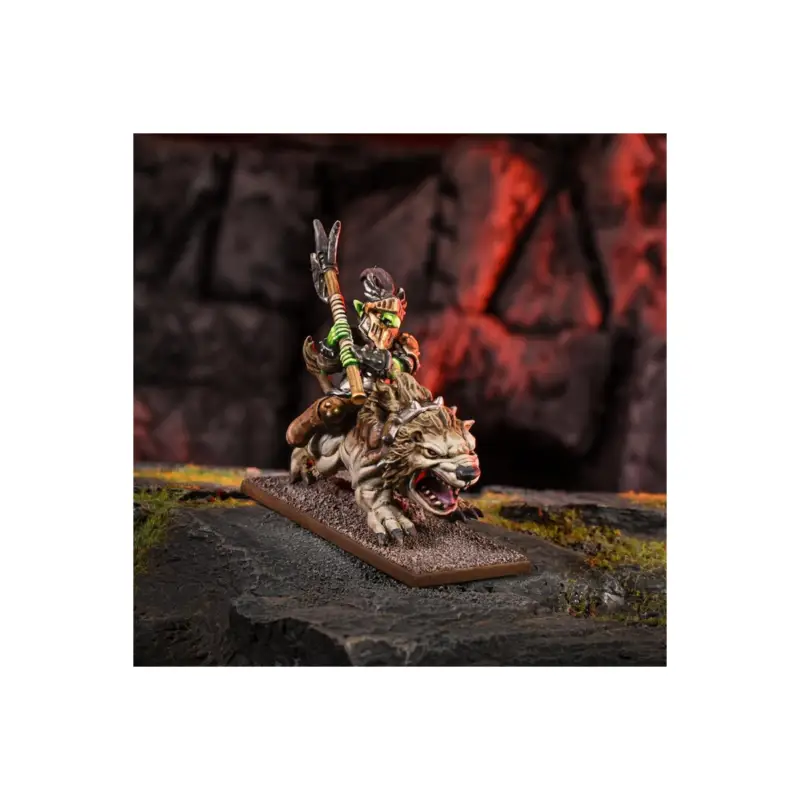 Goedkoop KINGS OF WAR - GOBLINS - KING ON THROAT (Mantic Direct) Figuurtje