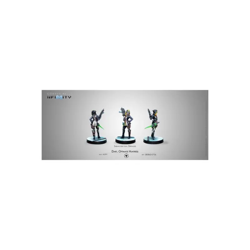 Infinity - Dart, Optimate Huntress (Submachine gun, Grenades) Figuurtje Alleen Vandaag