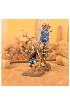 KINGS OF WAR - EMPIRE OF DUST - REVENANT CHAMPION / UNDEAD STANDARD BEARER (Mantic Direct) Lage Prijs