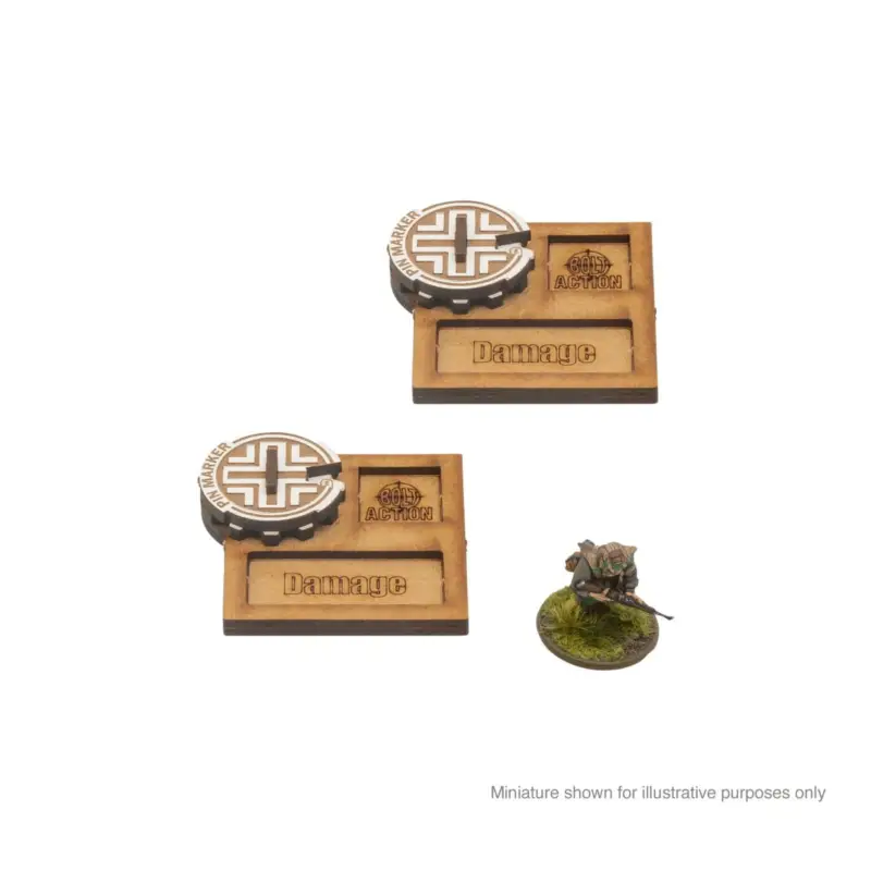 Korting Bolt Action MDF Vehicle Pin Markers - Germany Figuur spellet