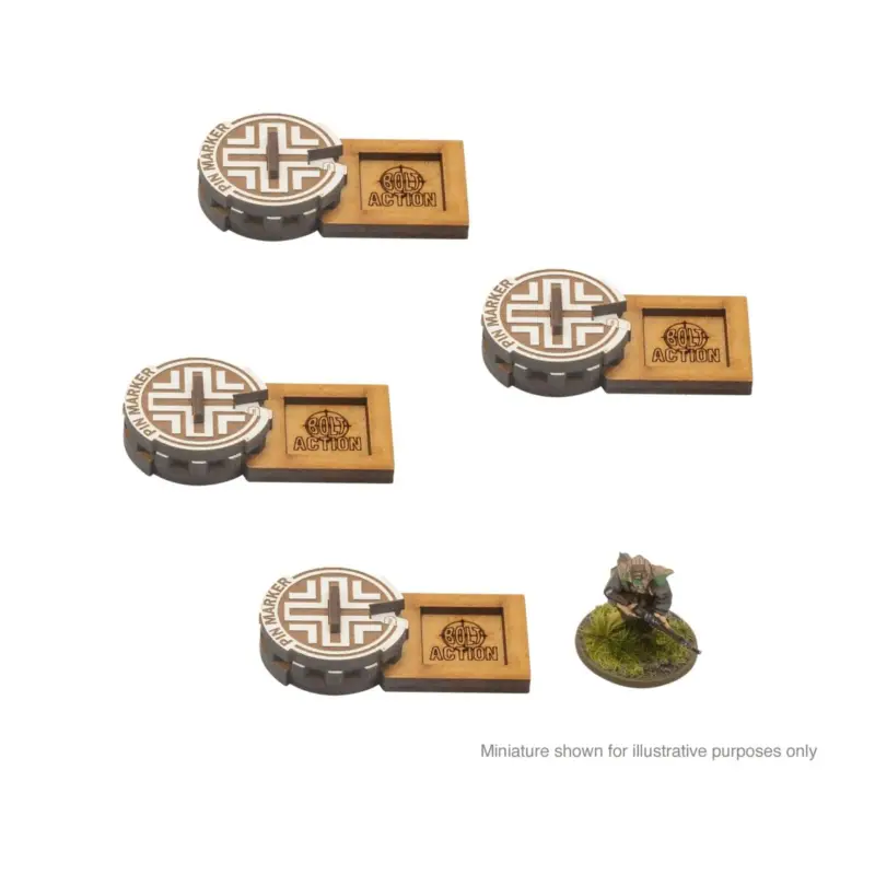 Bolt Action MDF Unit Pin Markers - Germany Figuur spellet Flitsaanbieding