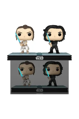 Star Wars - pack 2 POP! Movie Moments Vinyl Bobble Head Kylo & Rey 9 cm Pop figur Beste Prijs