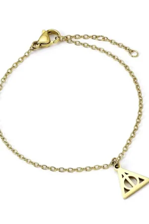 HARRY POTTER - Deathly Hallows - Gold Stainless Steel Bracelet Speciale Aanbieding