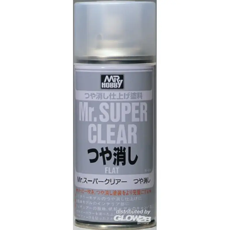Mr Hobby -Gunze Mr. Super Clear Flat Spray (170 ml) Acrylverf Hoge Kwaliteit
