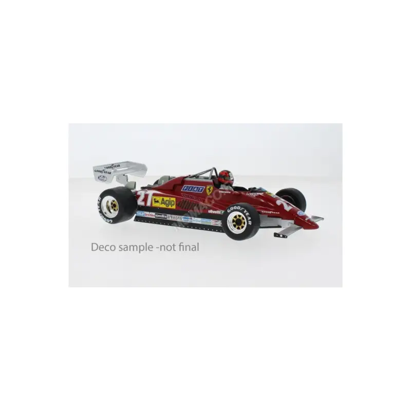 Favoriet Ferrari 126 c2 27 gilles villeneuve belgian grand prix 1982 Miniatuur
