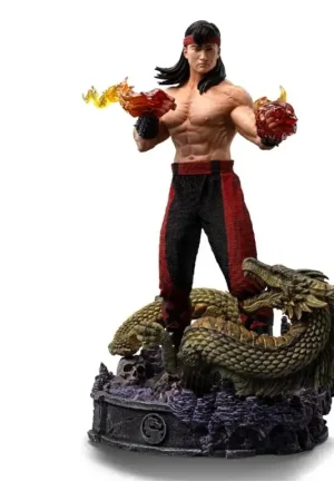 Dagaanbieding Mortal Kombat - Statuette 1/10 Art Scale Liu Kang 23 cm Beeldjes