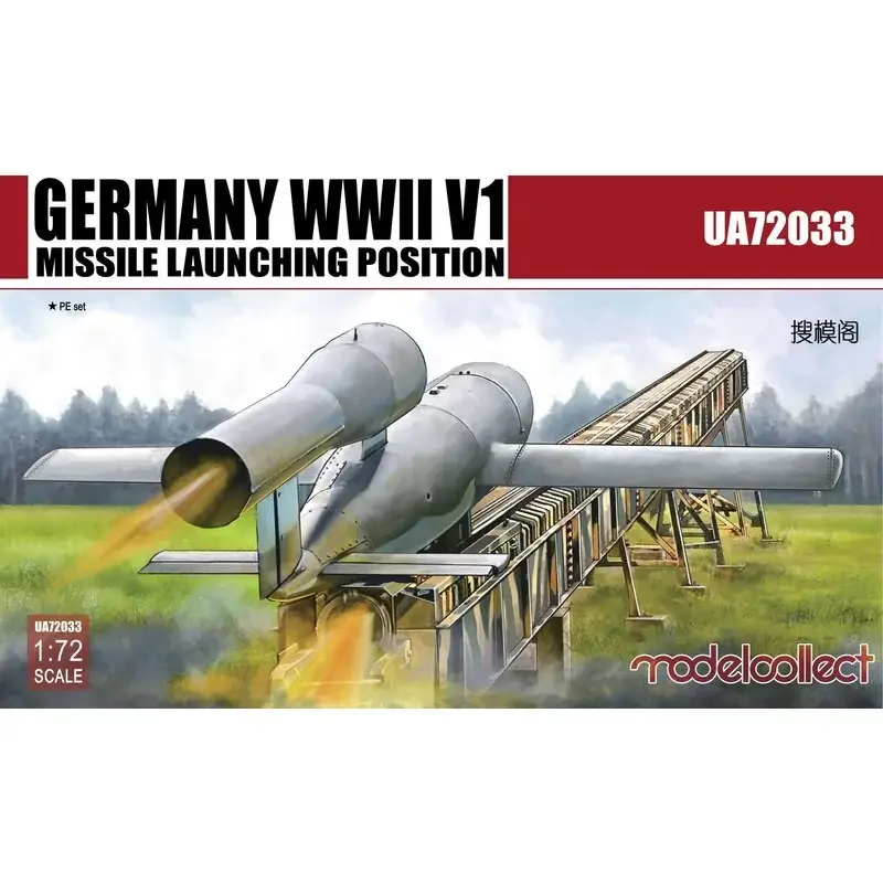 Direct Beschikbaar Duitsland WWII V1 Missile lanceert positi 2 in 1 Schaalmodel