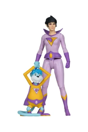 Voordeelprijs DC Retro Figure Super Friends Jayna & Gleek (Red Platinum Edition) 15 cm Figuurtje