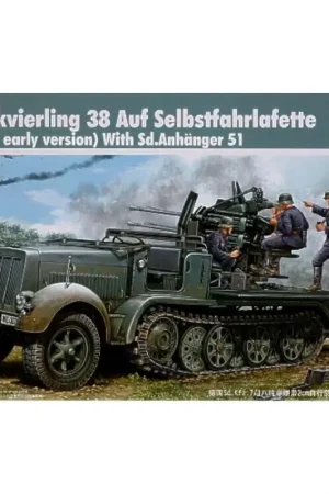 Alleen Vandaag Sd.Kfz.7/1 Half-track w/ 2 cm Flakvierling 38 (early version) Schaalmodel