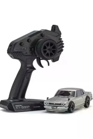 Mini-Z AWD Nissan Skyline 2000 GT-R KPGC10 Zilver (MA020/KT531P) RC mini-auto Bestseller