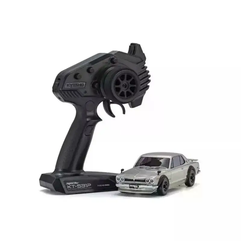 Mini-Z AWD Nissan Skyline 2000 GT-R KPGC10 Zilver (MA020/KT531P) RC mini-auto Bestseller