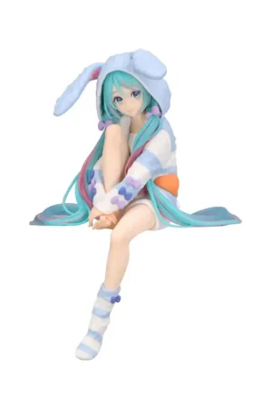 Hatsune Miku Noodle Stopper Hatsune Miku Rabbit Ear Hood Pajama Blue Color Ver. 14cm Merkproduct