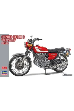 Gereduceerde Prijs Suzuki GT380 B “Red” 1:12 Plastic Motorcycle Model Kit Schaalmodel