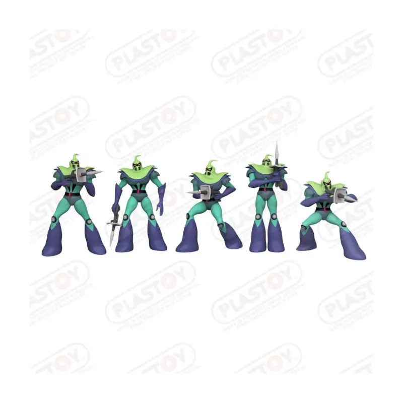 Grendizer - Vegan Soldiers Figure Set (5) Figuurtje Koop Vandaag