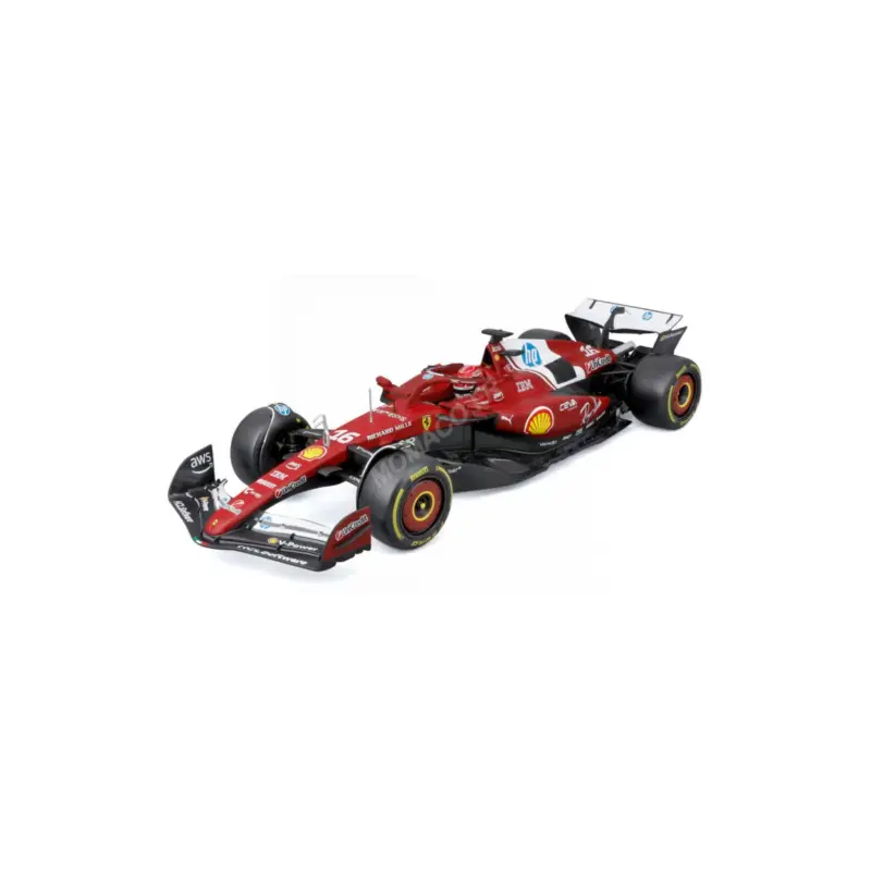 Ferrari f1 sf-25 team scuderia ferrari hp 16 charles leclerc 2025 Miniatuur Fabrieksprijs