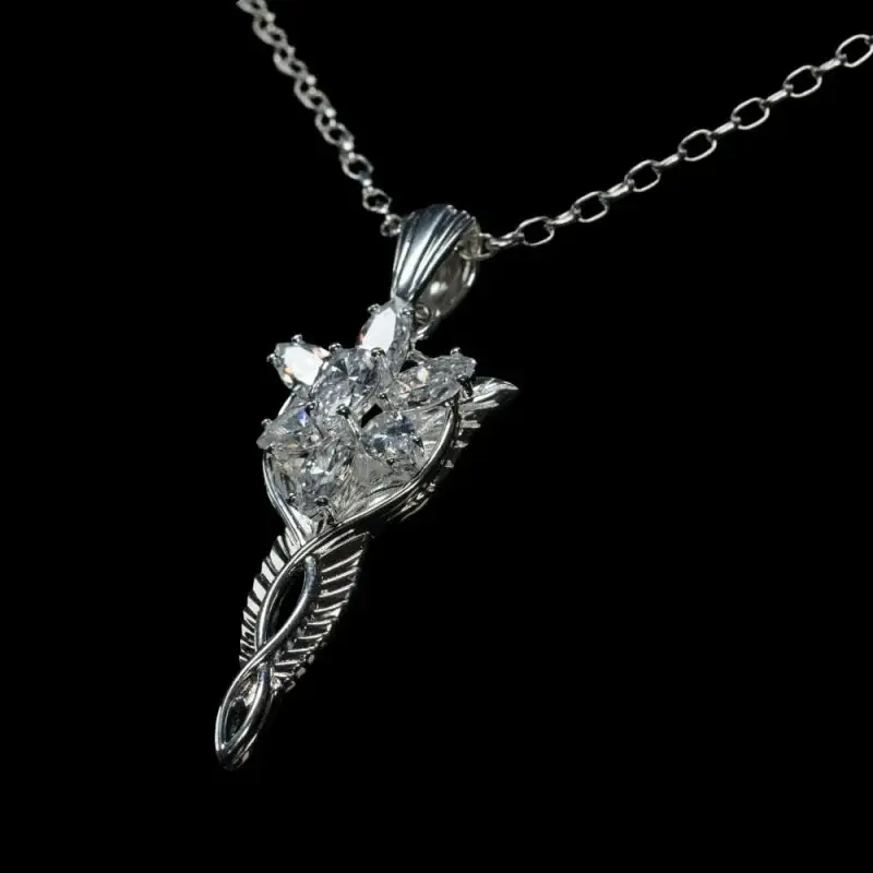 Bestseller The Lord of the Rings replica 1/1 Arwen Eveningstar hanger & ketting (sterling zilver)