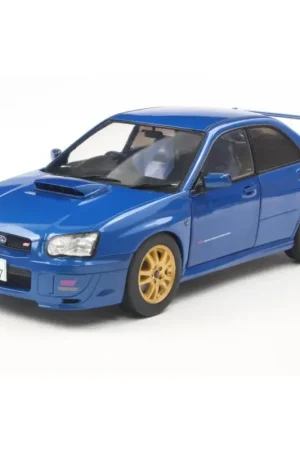 Gecertificeerd 1:18 subaru impreza wrx sti sonic blue 2003 Miniatuur