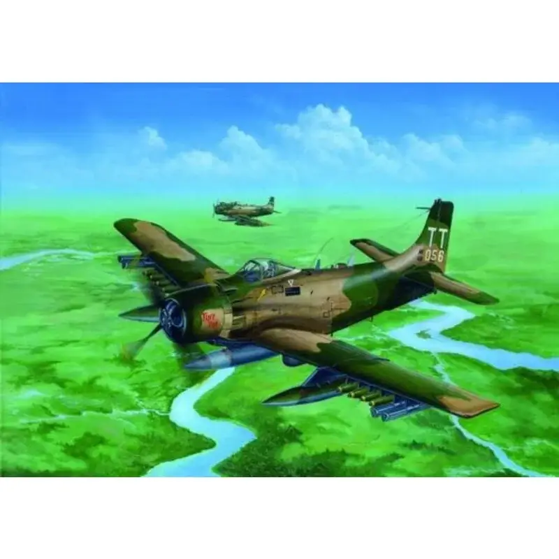 Douglas A-1J Skyraider AD-7 Schaalmodel Alleen Vandaag
