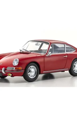 Kyosho 1:18 Porsche 911 2.0 (901) 1964 Signal Red Miniatuur Exclusieve Aanbieding