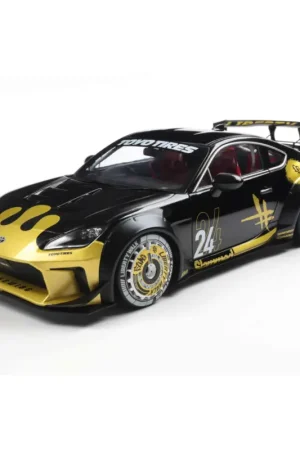 Snelle Levering Toyota gr86 liberty walk body kit black & gold 2024 1/18 Miniatuur