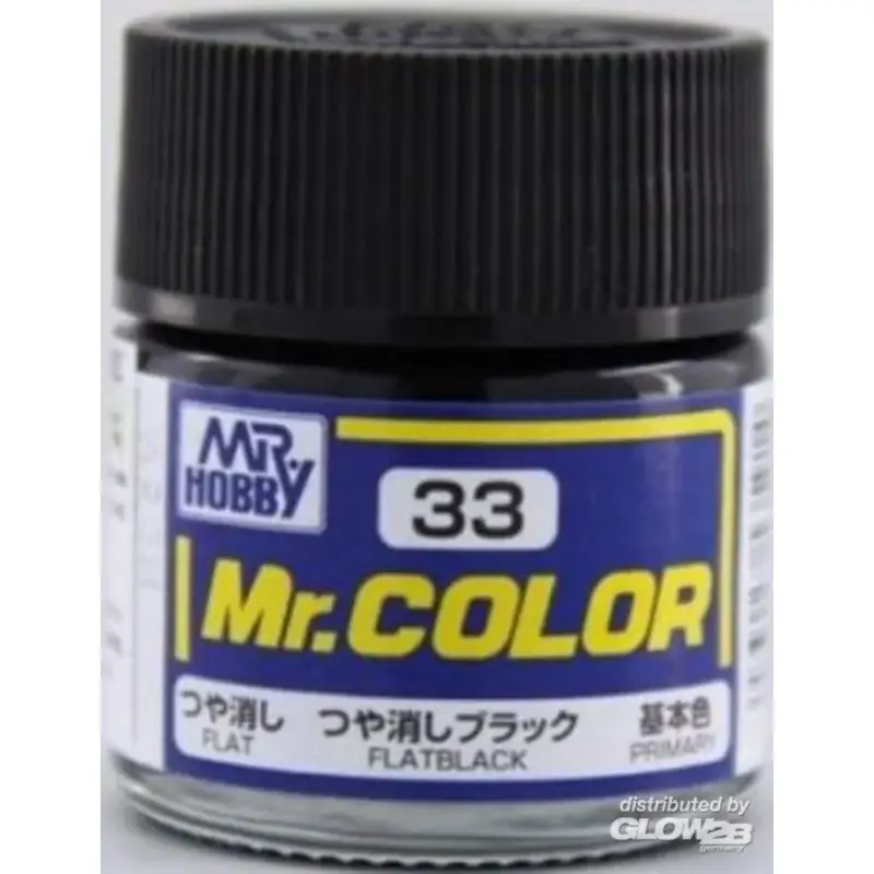 Nu Kopen Mr Hobby -Gunze Mr. Color (10 ml) Flat Black Acrylverf