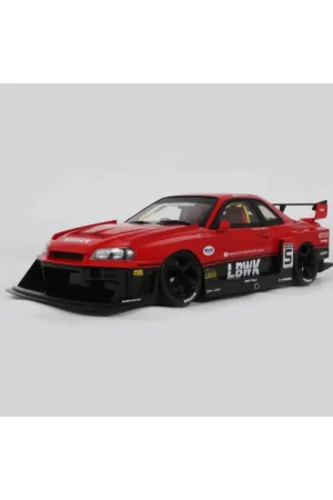Bestel Nu Gt spirit gt570 lb-er34 super silhouette skyline active red 2020 1/18 Miniatuur