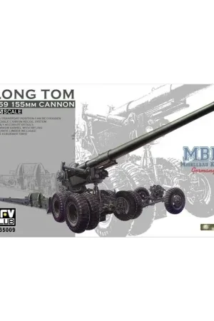 Direct Beschikbaar M59 Long Tom 155mm Cannon & Limber Schaalmodel