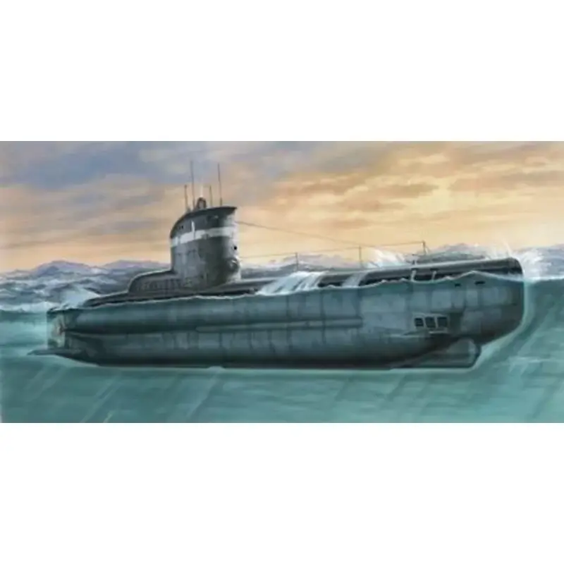 U-Boat Type XXIII. Injection moulded with resin and photoetched parts (submarines) Merkproduct