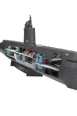 MetalEarth: PREMIUM SERIES - USS NAUTILUS 28.5x3.5x6.9cm Schaalmodel Uitverkoop