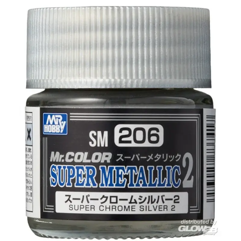 Lage Kosten Mr Hobby -Gunze Mr. Color Super Metallic Colors II(10 ml)Super Chrome Silver II Acrylverf