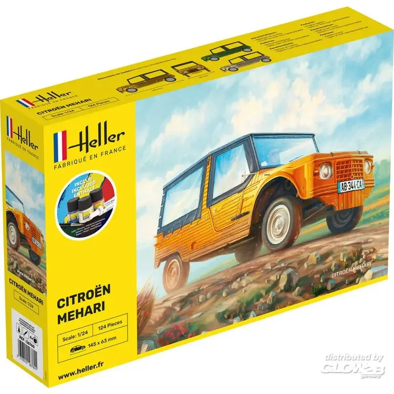 STARTER KIT CITROEN MEHARI versie 1 Schaalmodel Populair