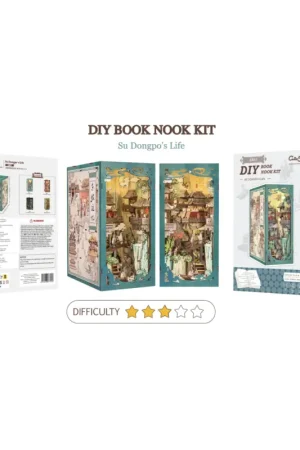 Beste Prijs BOOK NOOK KIT - DIY - The Life of Su Dongpo - 280pc + LED Lighting