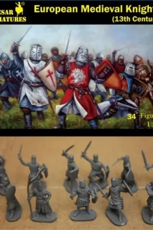 Goedkoop European Medieval Knights, 13th Century Figuren