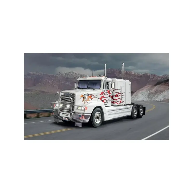 Freightliner FLD 120 Special BEVAT 2 CHROMED SPRUE - SUPERSTICKERS BLAD 2 VERSIES - KLEURINSTRUCTIES SHEETIn de Verenigde Staten Gecertificeerd
