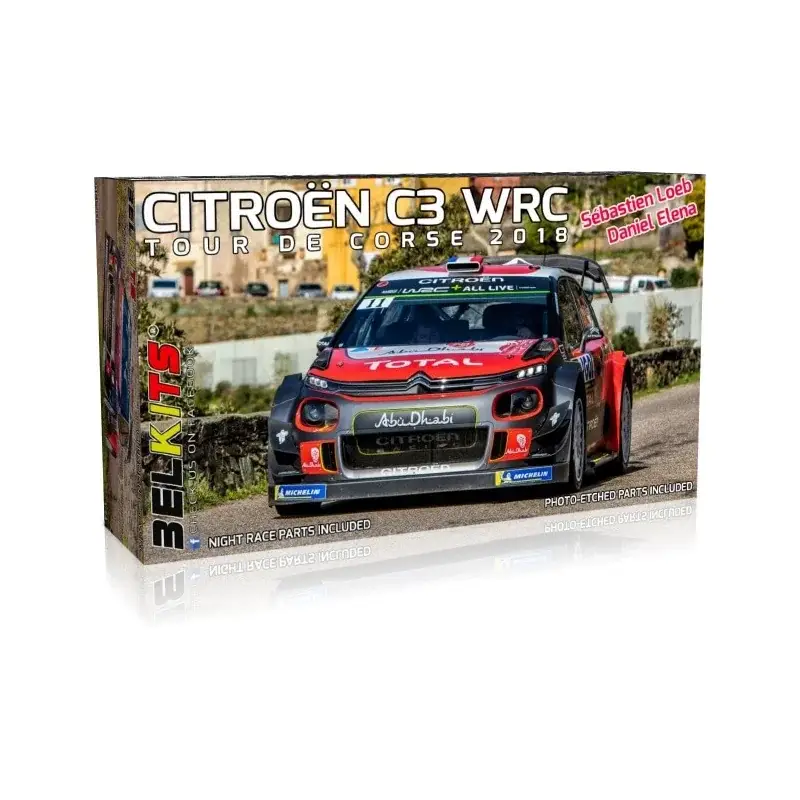 Citroen c3 wrc tour de corse 2018 s.loeb Schaalmodel Nu Kopen