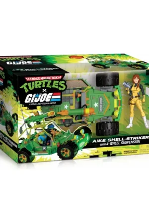 Exclusieve Aanbieding Teenage Mutant Ninja Turtles x G.I. Joe Crossover Classics AWE Shell-Striker vehicle with figure