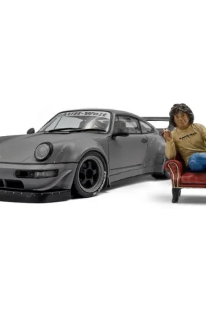 Laatste Versie Rwb bodykit nardo grey 2024 1/18 Miniatuur