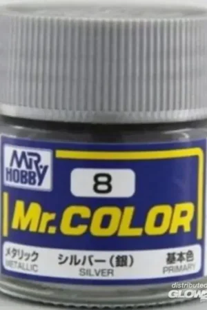 Direct Verzonden Mr Hobby -Gunze Mr. Color (10 ml) Silver Acrylverf