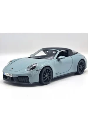 Beperkt Aanbod Porsche 911 (992-2) targa 4 gts hybrid 2024 green Miniatuur