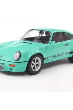 Veilige Betaling 1:18 porsche 911 iroc mint green 1974 Miniatuur