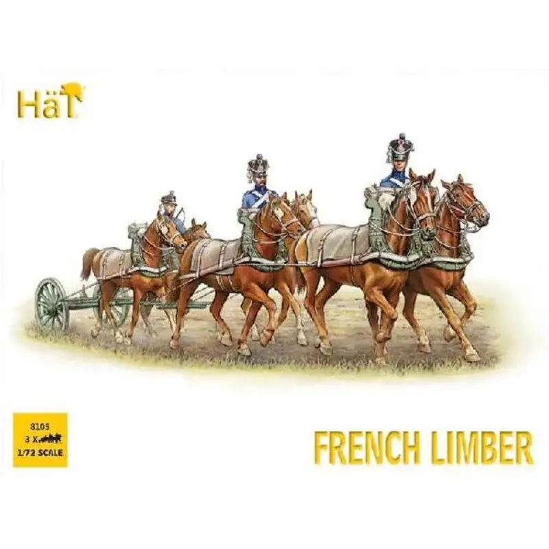 French 6 Horse Limber Team Figuren Snelle Levering