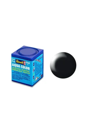 Laatste Versie Satijn Zwart Aqua Acrylverf - 18ml 302
