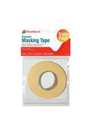 Tijdelijk Beschikbaar Masking Tape Set 1mm, 3mm & 6mm x18m rollen