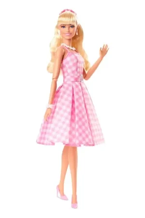 Snelle Levering Barbie The Movie Barbie Doll in Pink Gingham Dress Poppe