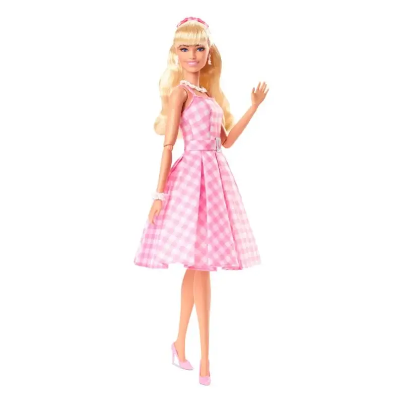 Snelle Levering Barbie The Movie Barbie Doll in Pink Gingham Dress Poppe
