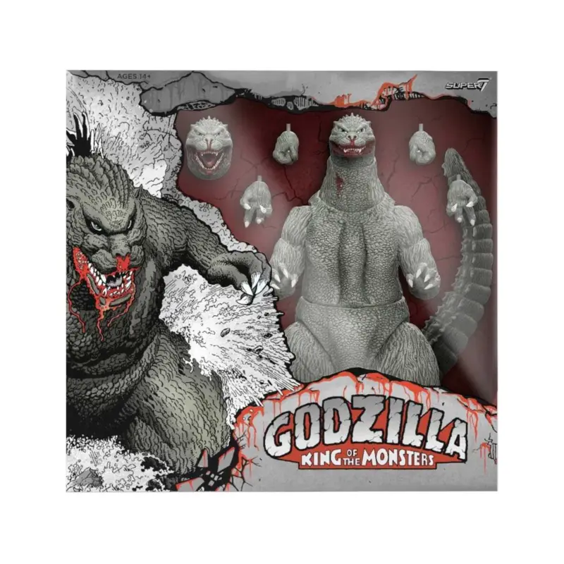 Godzilla (1989) Toho Ultimates Figure - Godzilla (Greyscale Comic Book - Thirsty for Blood) 24 cm Weekendaanbieding