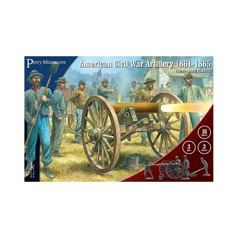 Dagaanbieding Perry Miniatures - Amerikaanse artillerie uit de Burgeroorlog Figuren