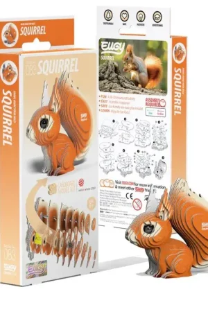 EUGY 3D - Squirrel Schaalmodel Gratis Retour